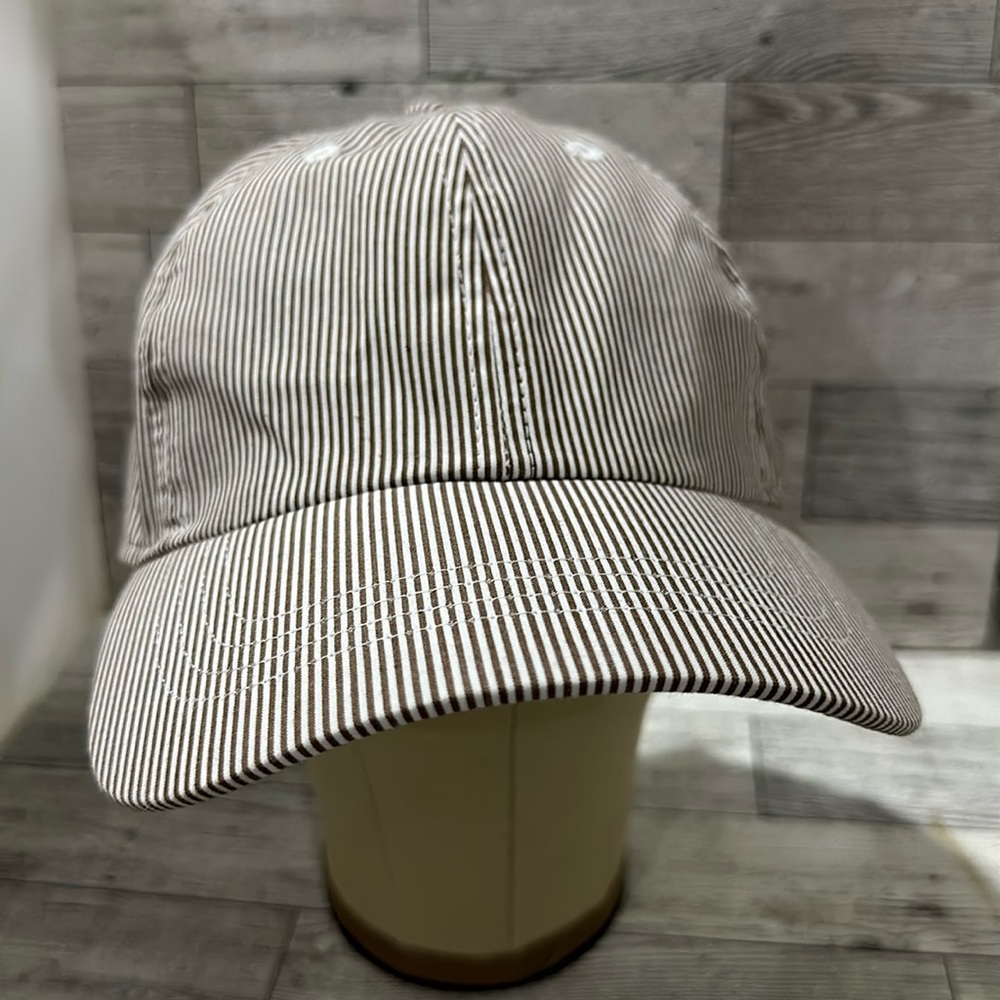 Sport Haley brown white stripe baseball cap hat